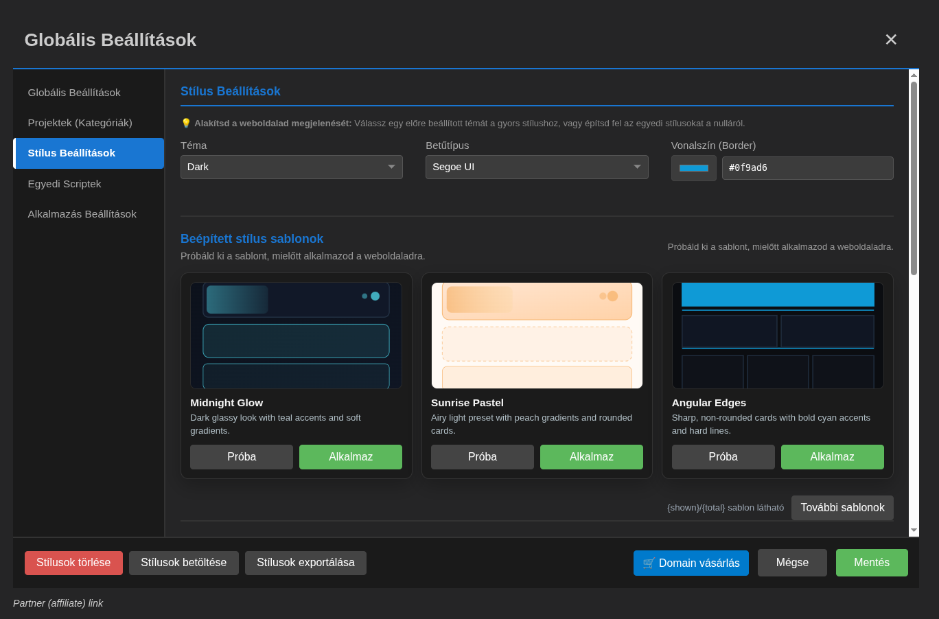 WebVidra portfolio oldal-szerkesztő - weboldalszerkesztő